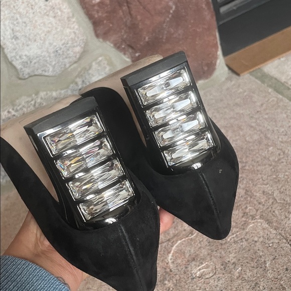 Miu Miu Black Suede Heels - Picture 9 of 9